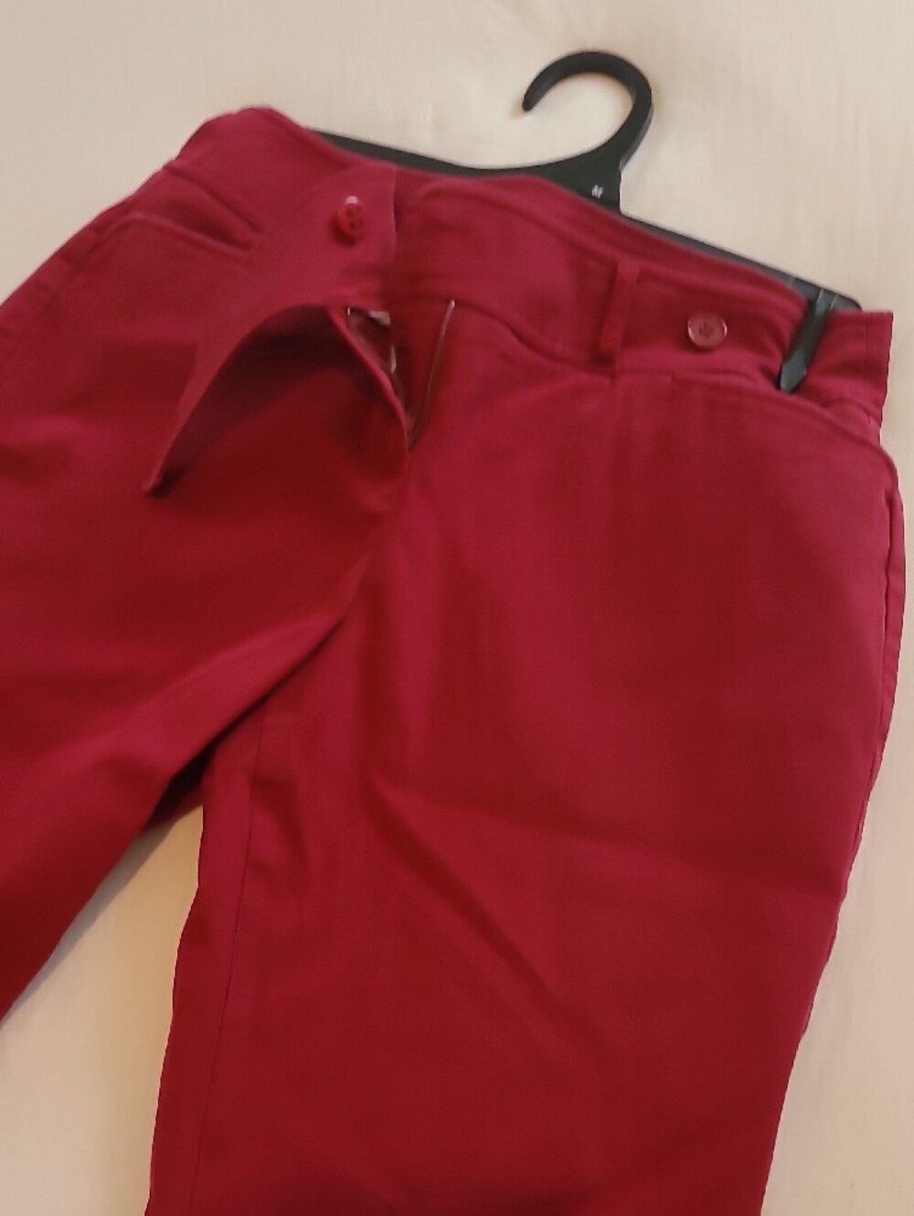 Talbots Raspberry-Pink Straight-Leg Chinos - Picture 6 of 8